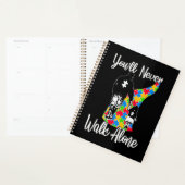 U zult vader Daughter Autism Loop nooits alleen Planner (Display)