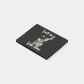 U zult vader Daughter Autism Loop nooits alleen Post-it® Notes (Schuin)