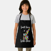 U zult vader Daughter Autism Loop nooits alleen Schort (Insitu)