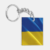 UA002 OEKRAÏNE, VLAG Oekraïnes, Sleutelhanger (Voorkant Links)