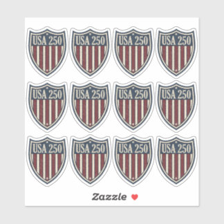 UA 250 American Shield Motif ID1301 Sticker