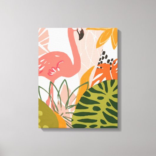UA Oerwoud Flamingo II Canvas Afdruk (Voorkant)