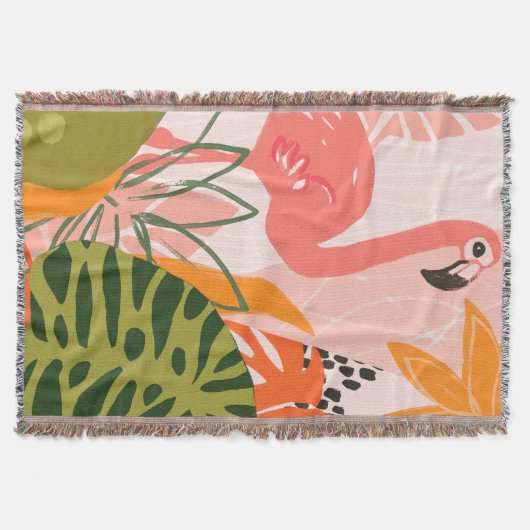 UA Oerwoud Flamingo II Deken (Voorkant)