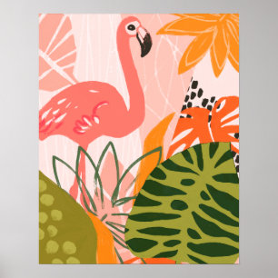 UA Oerwoud Flamingo II Poster