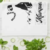 UA POU (zwart) Theedoek (Gevouwen)