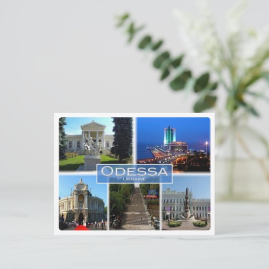 UA Ukraine - Odessa - Briefkaart (Staand voorkant)