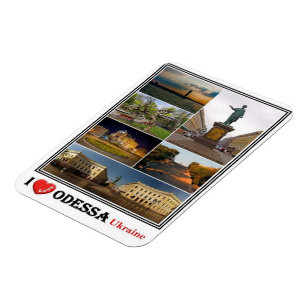 UA Ukraine - Odessa - I Love Mosaic Magneet