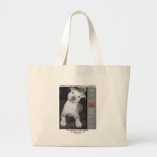 UAA Spay Neuter Clinics Grote Tote Bag (Voorkant)