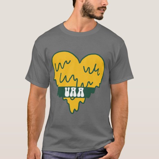 UAA Universiteit van Alaska Anchorage Hart T-shirt (Voorkant)