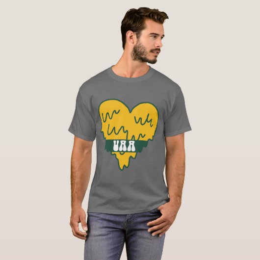 UAA University of Alaska Anchorage Heart T-shirt (Voorkant volledig)