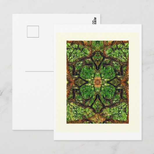 UABSTRACT AMBIDEXTEROUS TREES #66, geef G, Olie ui Briefkaart (Voorkant / Achterkant)