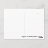 UABSTRACT AMBIDEXTEROUS TREES #66, geef G, Olie ui Briefkaart (Achterkant)