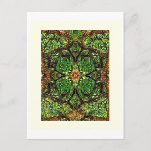 UABSTRACT AMBIDEXTEROUS TREES #66, geef G, Olie ui Briefkaart (Voorkant)