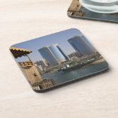 UAE, Dubai, Dubai Creek. Dhow cruises channel Onderzetter (Linkerzijde)