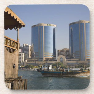 UAE, Dubai, Dubai Creek. Dhow cruises channel Onderzetter