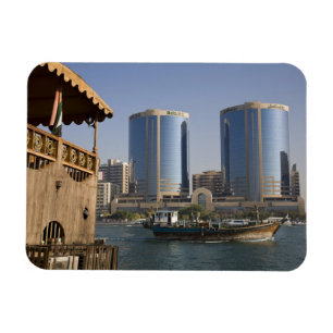 UAE, Dubai, Dubai Creek. Dhow cruises-kanaal Magneet