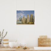 UAE, Dubai, Marina. Jumeirah Beach Residence Poster (Keuken)