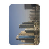 UAE, Dubai. Marina torens met boten voor anker. Magneet (Verticaal)