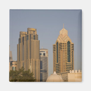 UAE, Dubai. Minaret moskee in Al Wasl, met Magneet