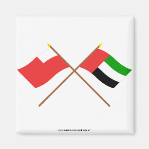 UAE en Abu Dhabi Crossed Flags Magneet