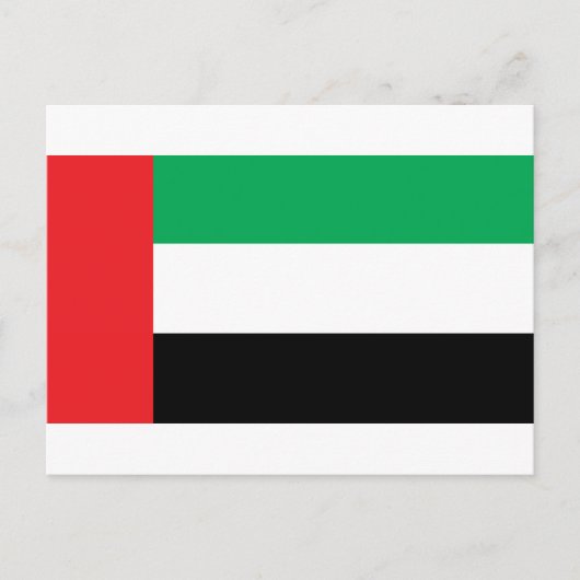 Uae Flag Briefkaart (Voorkant)