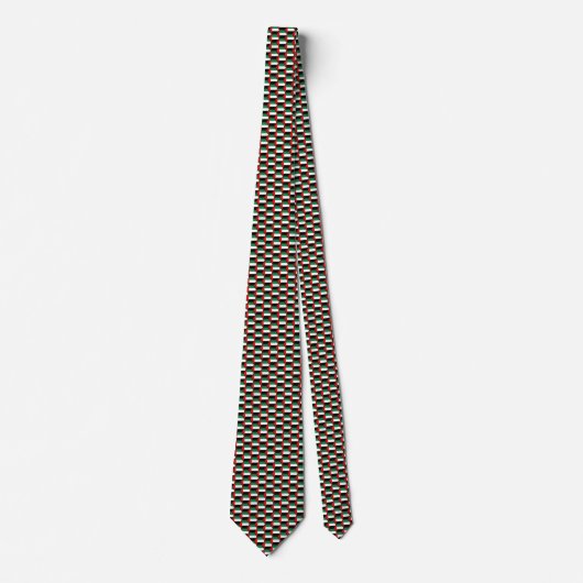 UAE Flag Honeycomb Tie Stropdas (Voorkant)