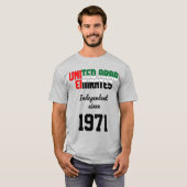 UAE Flag Independence Celebration T-shirt (Voorkant volledig)