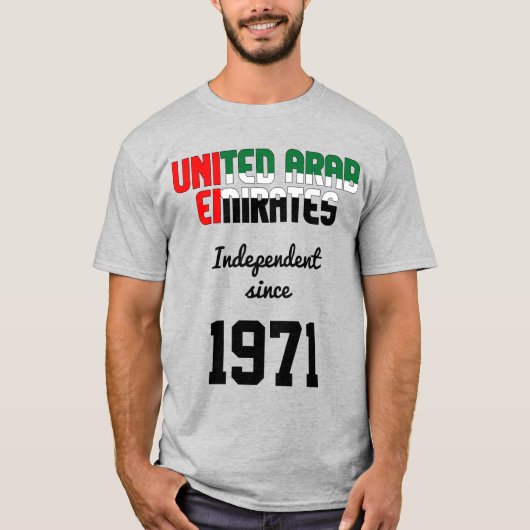 UAE Flag Independence Celebration T-shirt (Voorkant)