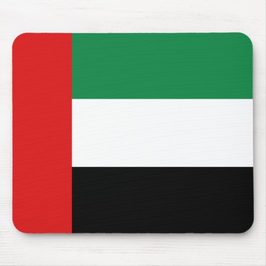 UAE Flag Mousepad Muismat (Voorkant)