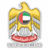 UAE National emblem Patriotic Sticker (Voorkant)