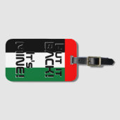 UAE National Flag Funny Patriotic Bagagelabel (Voorkant (horizontaal))