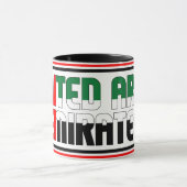 UAE National Flag Patriotic Coffee Mok (Midden)