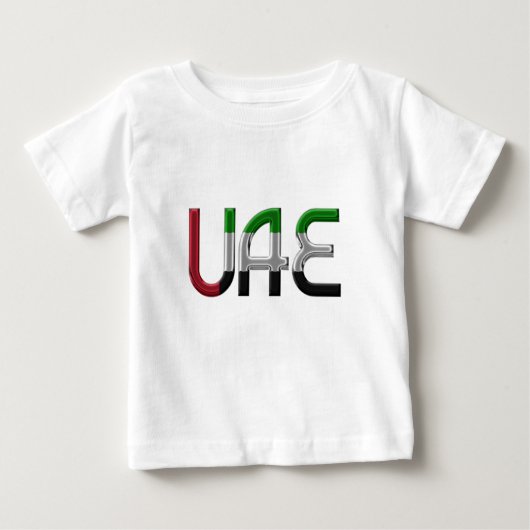 UAE United Arab Emirates Flag Colors Typography (Voorkant)