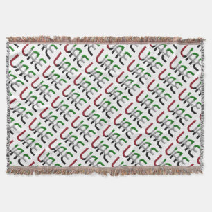 UAE United Arab Emirates Flag Colors Typography Deken