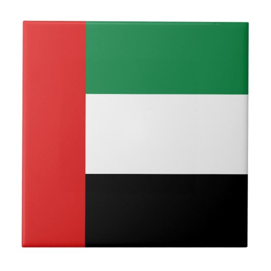 UAE Vlag Keramische Tegels Tegeltje (Voorkant)