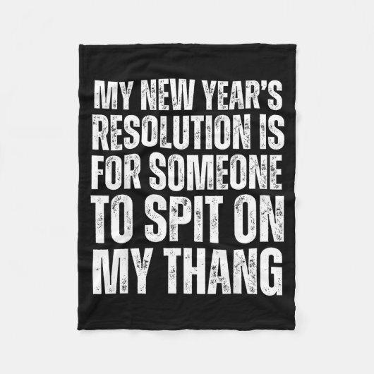 Ual Innuendo Funny Offensive Adult Humor New Years Fleece Deken (Voorkant)