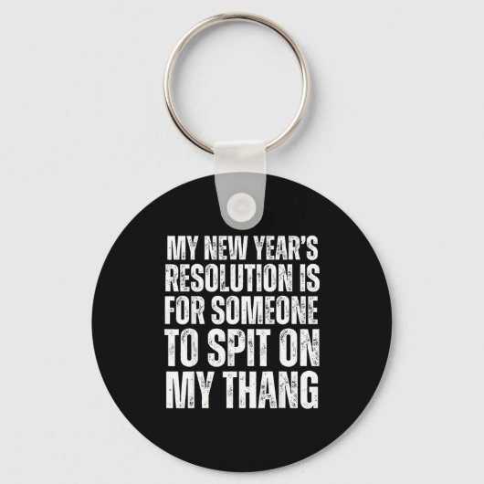 Ual Innuendo Funny Offensive Adult Humor New Years Sleutelhanger (Voorkant)