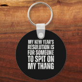 Ual Innuendo Funny Offensive Adult Humor New Years Sleutelhanger (Voorkant)