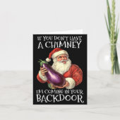 Ual Innuendo Santa Rude Christmas Kaart (Voorkant)