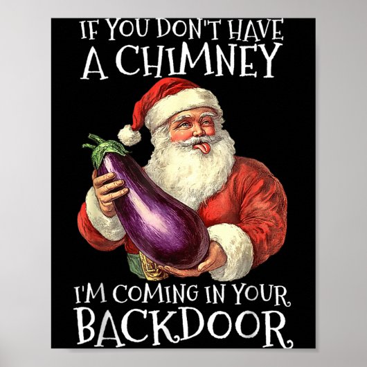Ual Innuendo Santa Rude Christmas  Poster (Voorkant)