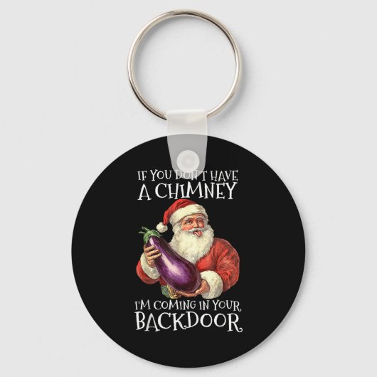 Ual Innuendo Santa Rude Christmas Sleutelhanger (Voorkant)
