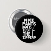 Ual Naughty Nice Pants kan ik de ritssluiting test Ronde Button 5,7 Cm (Voorkant /achterkant)