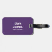 UAlbany Dane Train Logo Bagagelabel (Achterkant horizontaal)