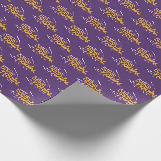 UAlbany Dane Train Logo Cadeaupapier (Hoek)