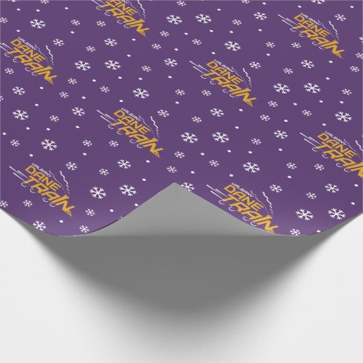 UAlbany Dane Train Logo Cadeaupapier (Hoek)