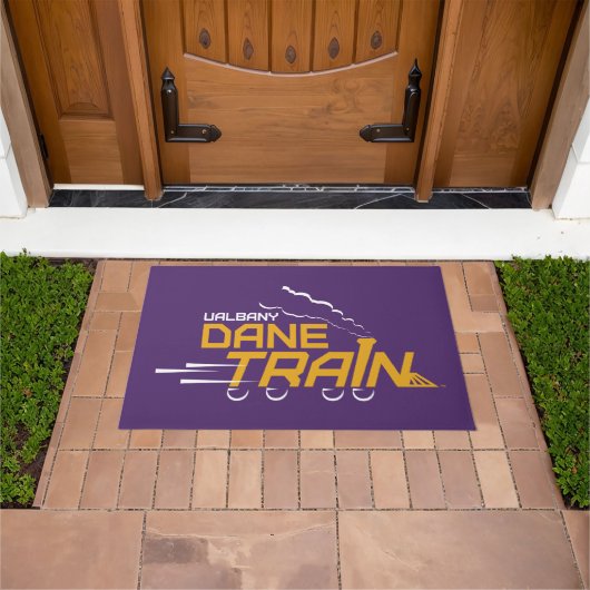 UAlbany Dane Train Logo Deurmat (Buiten)