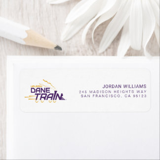 UAlbany Dane Train Logo Etiket