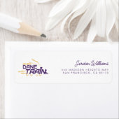 UAlbany Dane Train Logo Etiket (Insitu)