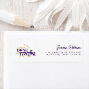 UAlbany Dane Train Logo Etiket