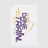 UAlbany Dane Train Logo Golfhanddoek (Voorkant)